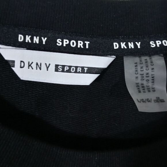 DKNY Sport Womens Long Sleeve Black Sweatshirt #C - Picture 5 of 5